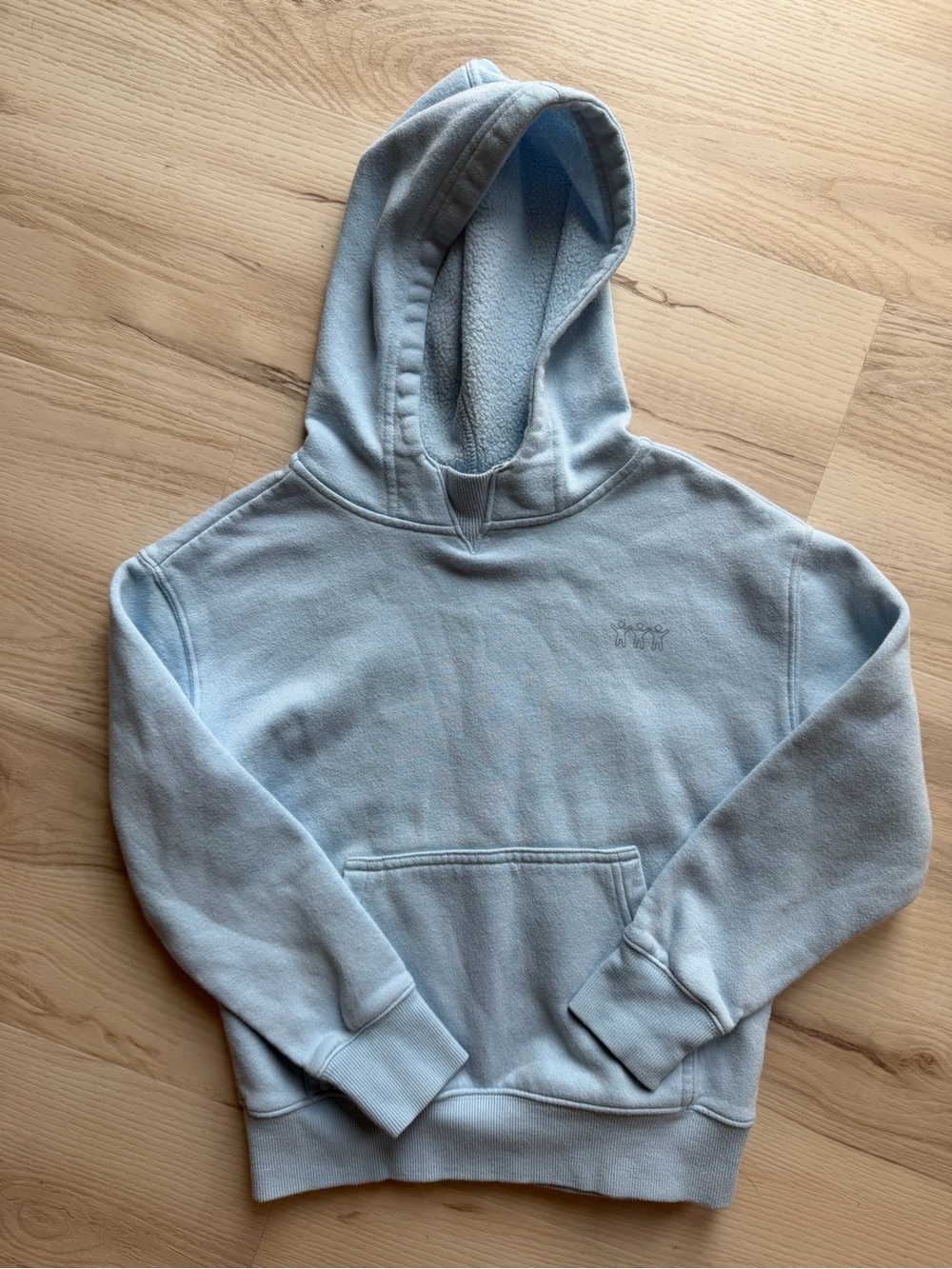 Kids Light Blue Pullover Hoodie Sweatshirt